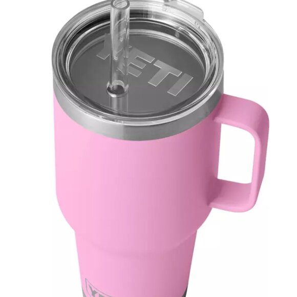 YETI 35 oz. Rambler Mug with Straw Lid- Power Pink - Picture 4 of 15